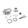 Universal SQV SSQV Turbo Blow Off Valve Bov With Adapter Flange IV 4 Black/Silver