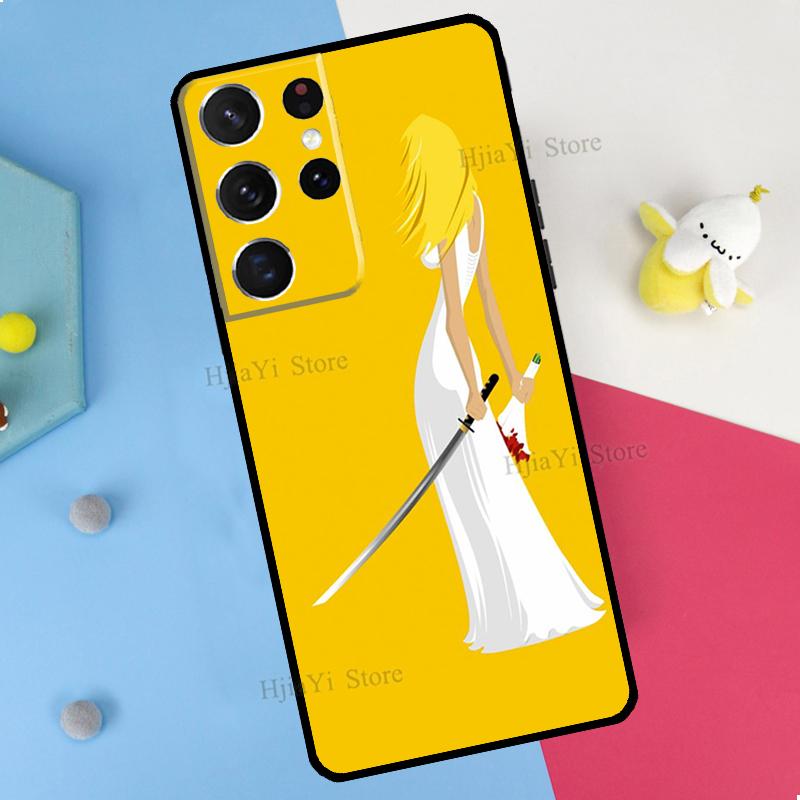 Kill Bill Movie Poster Phone Case For Samsung Galaxy S23 S22 Ultra Note 20 10 S8 S9 S10 Plus S20 FE S21 FE Cover