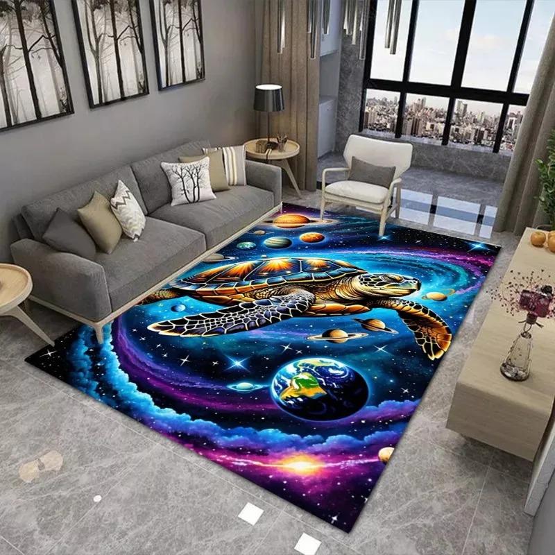 Turtle Printing Large Carpet Anti Slip and Wear-resistant Used in Living Rooms Mat Bedrooms and Other Scenes Soft Rug Beautiful