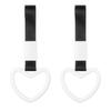 Car Steering Wheel Set of Rear Bumper Warning Interior Exterior for [PATIKIL] Heart-shaped Strap, 2, Ring, & Decoration, Keychain, Buses, White/Black
