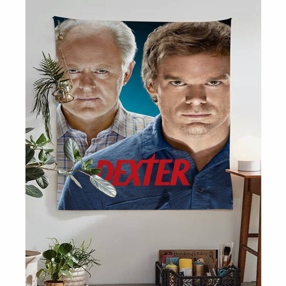 DDexter Michael CHall Classic TV Cartoon Tapestry Art Science Fiction Room Home Decor Wall Hanging Sheets