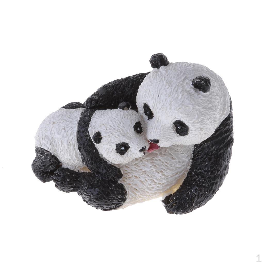 Miniature Panda Ornament Micro Landscape Fairy Garden Pot Terrarium Bonsai dollhouse Mini