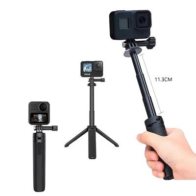 Adjustable Extendable Selfie Stick Vlog Tripod Stand Portable Camera Mount Parts For GoPro Hero9-13 DJI Osmo Action3-5 Pro Insta360 X4 Action Camera