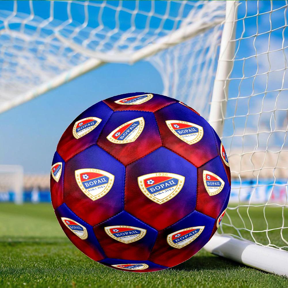 Bojcin Badge Celebration Size 5 Soccer Ball, Suitable for Training and Matches, High-Elasticity, Wear-Resistant Material Gift for Fan