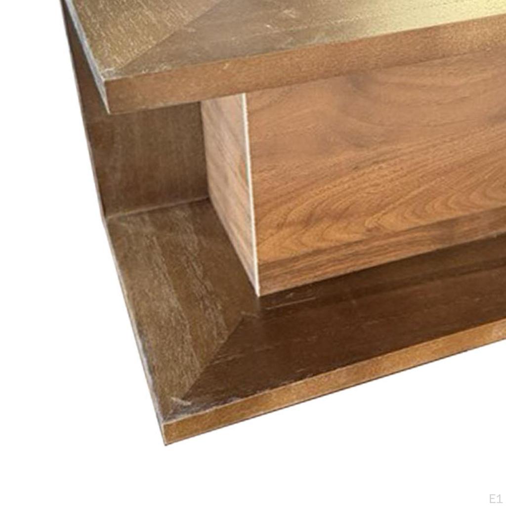 Corner Wall Shelf Floating Space Saving Sturdy Easy Installation Wooden Storage Rack for