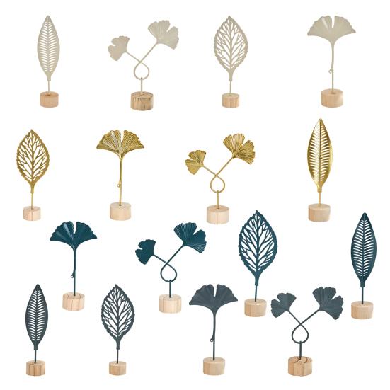 Long-lasting Color Decoration Golden Ginkgo Leaf Statue, Anti-Rust Anti-Oxidation Decorative Art Iron Anti-oxidation Treated Decor Sculpture