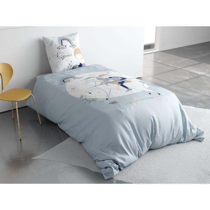 Housse De Couette - Lovely Prince - 140 X 200 Cm - 1 Taie - 100% Coton - Lavable À 40°
