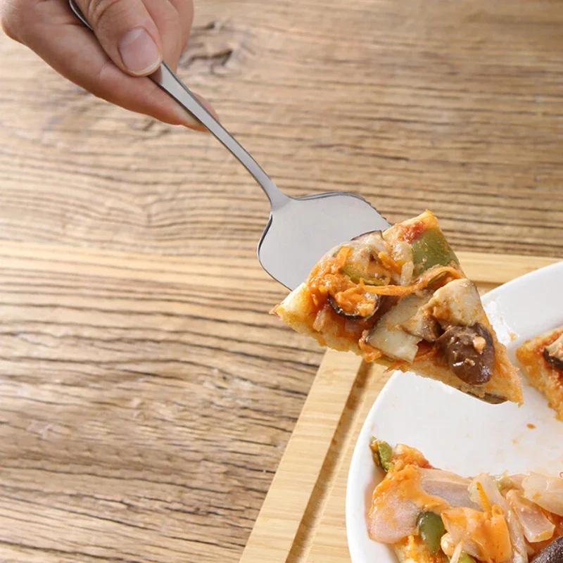 Stainless Steel Serrated Edge Cake Server Blade Cutter Pie Pizza Server Cake Cutter Shovel Kitchen Baking Pastry Spatulas Tools