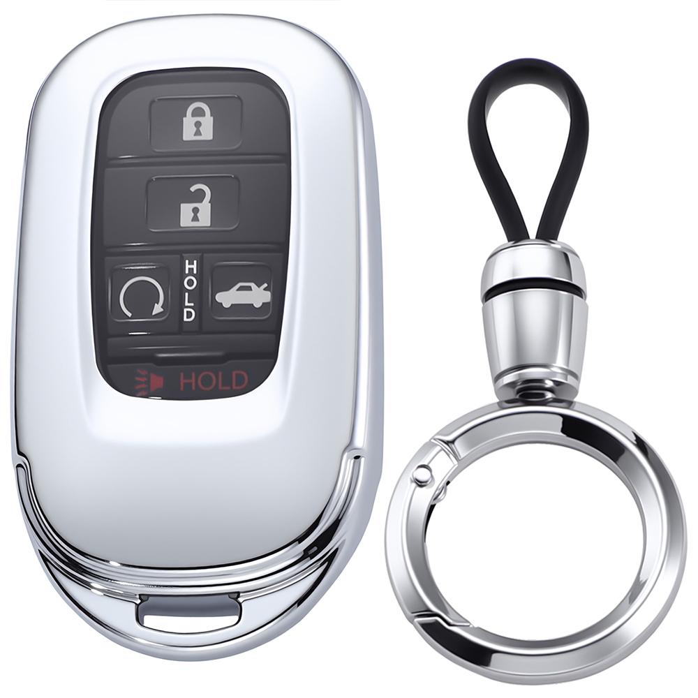 Fit for Honda Key Fob Cover for CR-V HR-V Pilot Accord Civic Key Fob Cover Case Shell TPU Remote Holder Protector