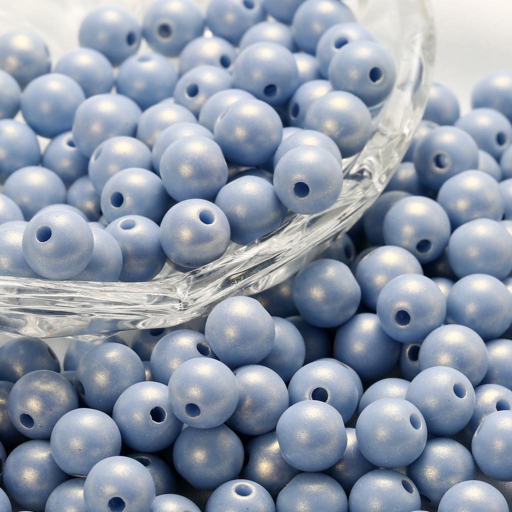 30-100Pcs/lot 6-12mm Round Acrylic Matte Beads Loose Spacer Beads For Necklace Bracelets DIY Jewelry Making Supplies Accessories