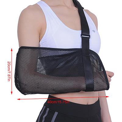 Cabestrillo de brazo transpirable Correa de soporte ajustable Inmovilizador ligero Para lesión Hombro Codo Muñeca Manguito rotador Mujeres Y Hombres