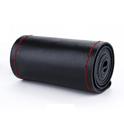 DIY Weiches Fasleder Lenkradbezüge Universell Geflochtenes Auto-Lenkrad Mit Nadel Und Faden Innenzubehör