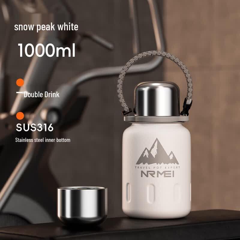 Youluo 2000ML Insulated Outdoor Water Bottle with Straw