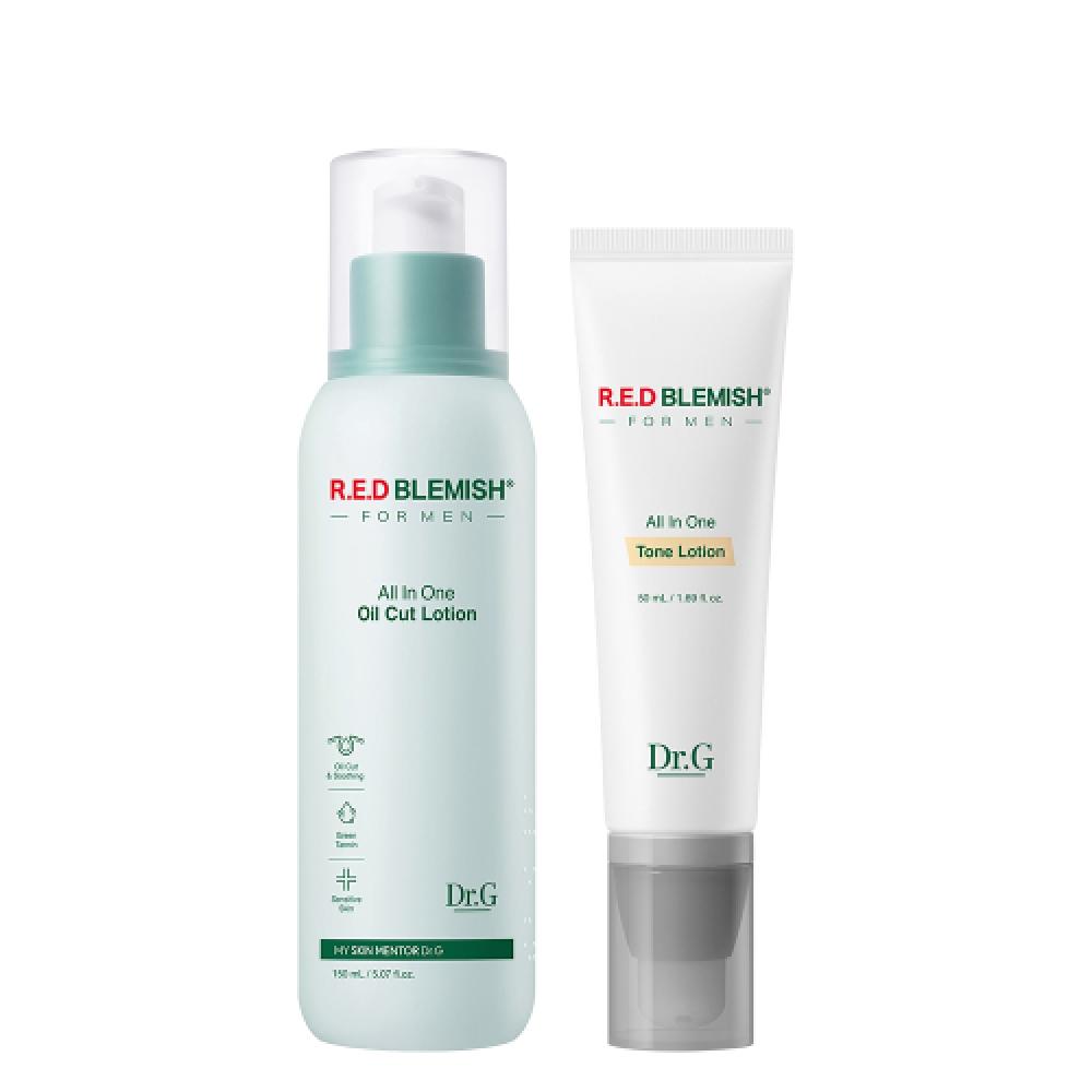 Dr.g Red Blemish Für Männer Ton-Aufhellende Lotion 50ml+Öl-Kontrollierende Lotion 150ml
