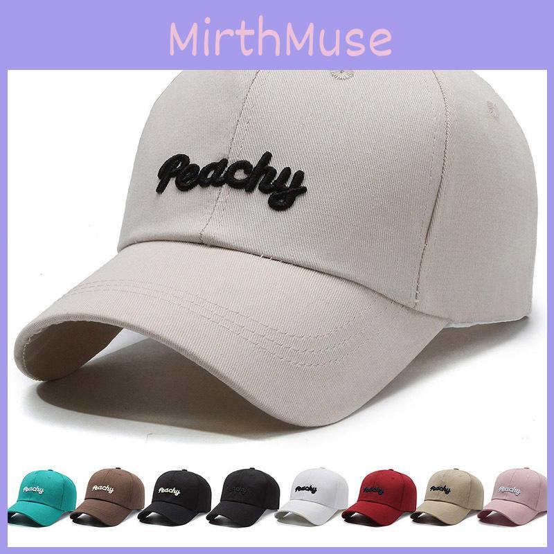 Embroidery Peachy Alphabet Baseball Cap Peaked Caps Breathable Solid Gift Color