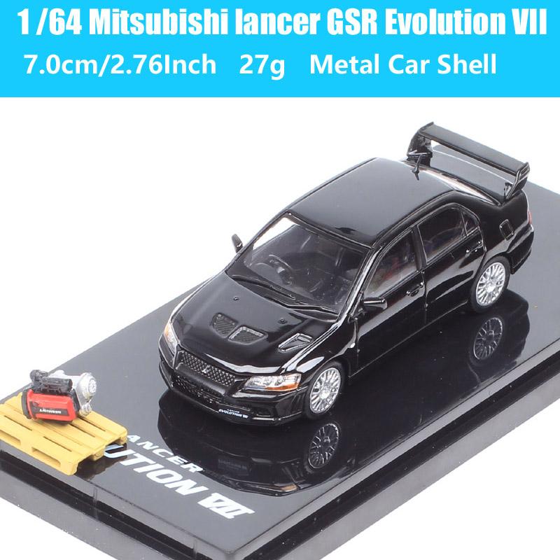 Hobby Japan 1/64 Scale Mitsubishi Lancer GSR RS Evolution EVO IX VII IV VIII Ralliart Rally Car Model Diecasts Toy Vehicles HJ64
