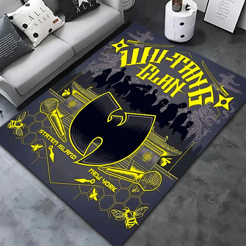 Wutang Clan Carpet Rug For Living Room Bedroom Home Sofa Decoration Kids Play Nonslip Floor Mat