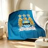 Manchester City FC Pattern Blanket for Home Decoration, Bed, Sofa, Car Travel, Camping, Suitable for All Seasons, Birthday Christmas Gift
