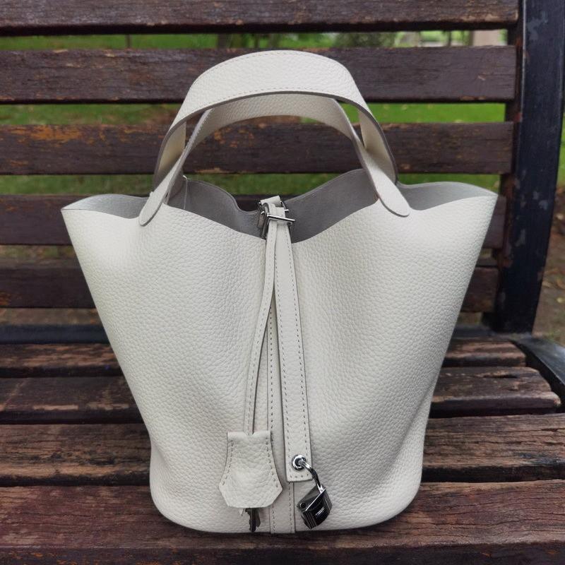 Mini Borsa a Secchiello in Vera Pelle Togo da Donna Borsa a Mano Morbida Strutturata In Vari Colori