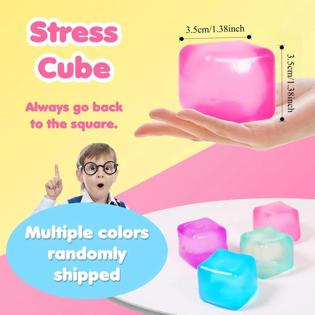 Gel Eiswürfel Quadrat Hohe Dichte Dekompressions-Ventilationsspielzeug Squishy Stressball Quetschspielzeug Stressabbau Sensorisches Spielzeug