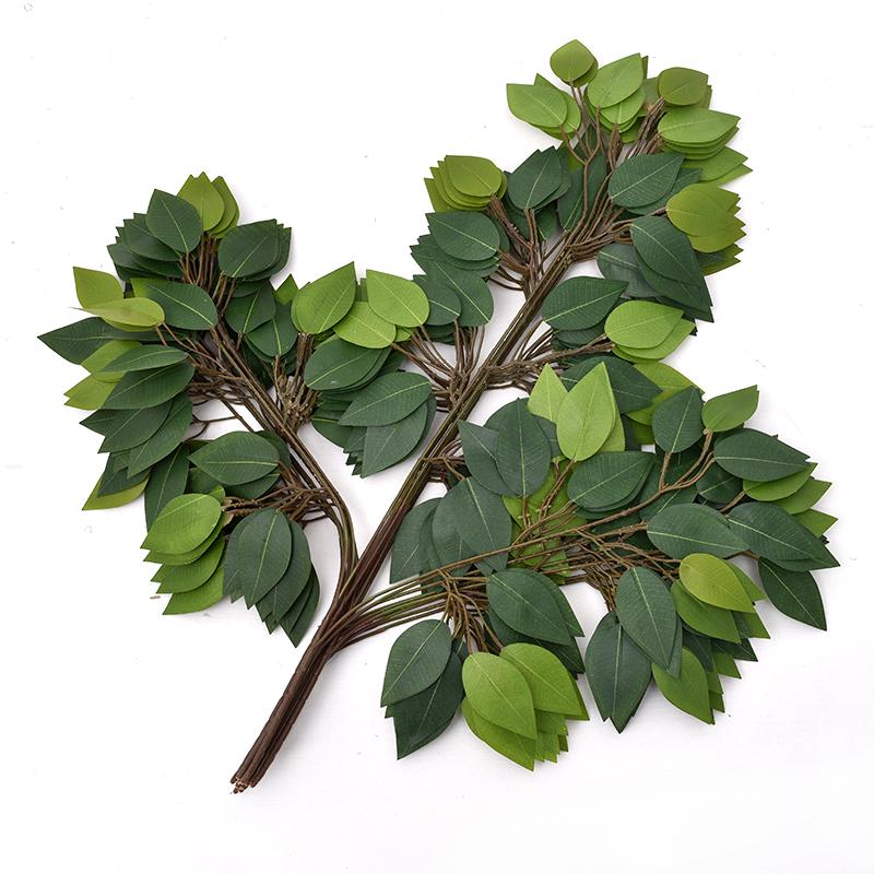 Mossy Fig Tree Leaves - Laminated Plastic Decoration Branches