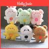 Adorable Plush Animal Keychain Soft Bunny Bear Duck Bag Charm Cute Stuffed Toy