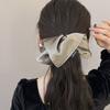Gomas Elásticas Cuadradas De Seda Satinada Para El Cabello Para Mujeres Y Niñas, Coleteros Sólidos Lazos Grandes Para El Cabello