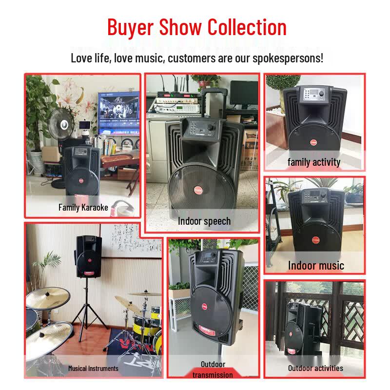 Malata M+9022W Portable Bluetooth Karaoke Trolley Speaker (CN Version)