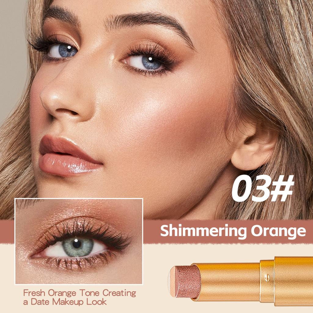 3barevná perleťová třpytivá tyčinka na oční stíny, voděodolná, odolná proti potu, nerozmazávací, dlouhotrvající, stálobarevná tyčinka na oční stíny, líčení očí