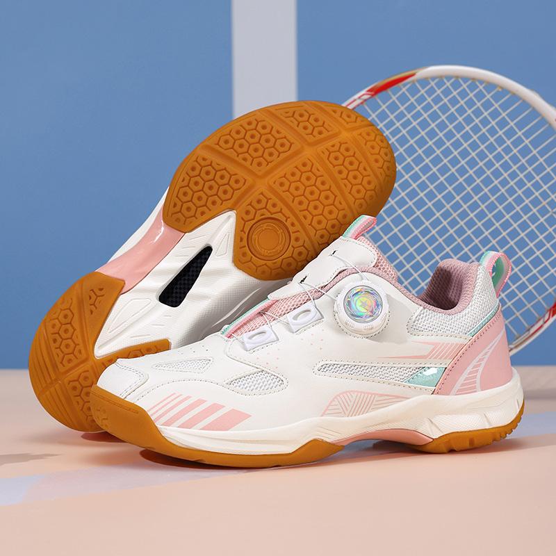 Professional Button Children's Badminton Table Tennis Shoes for Boys Girls Autumn Breathable Anti-Slip EVA Midsole Rubber
