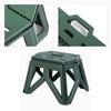 Folding Step Stool Plastic Lightweight Portable Small Kids Step Stool for Outdoor Camping Fishing Picnic Green