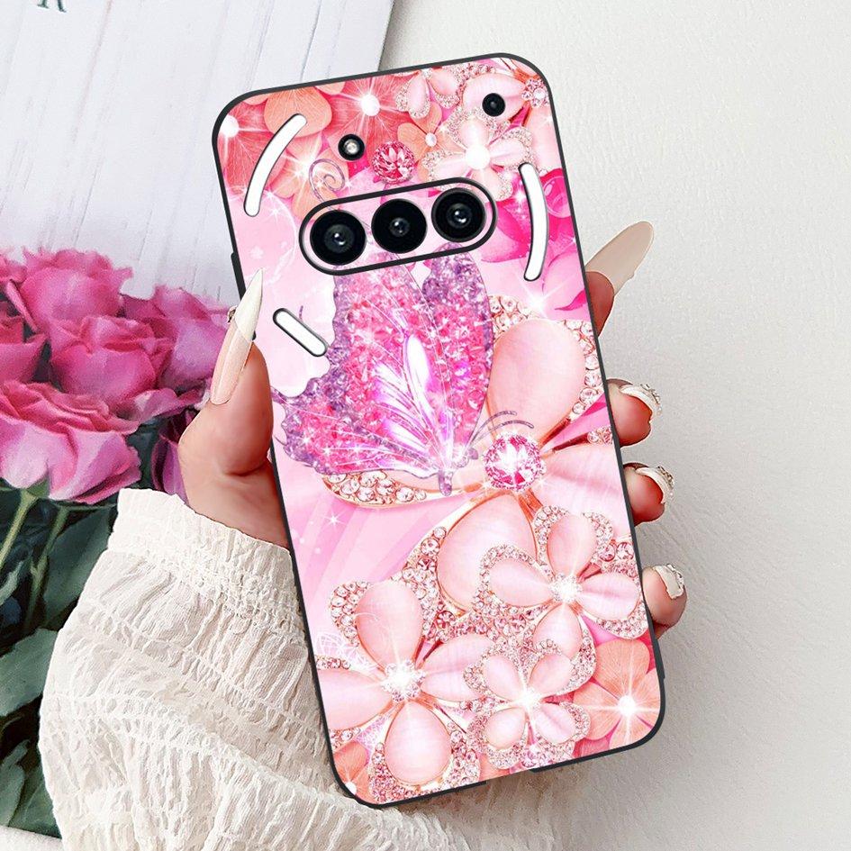 For Nothing Phone 3A 2025 Case A059 Fashion Flower Cats Cartoon Silicone Soft Shockproof Cover For Nothing Phone3A 3A Pro Bumper