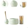4 Piece Matcha Kit for Tea Preparation, Includes Bowl And Whisk Holder