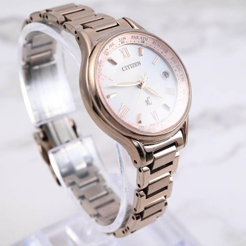 Used [ECO-DRIVE] Good Condition Working Item CITIZEN Citizen xC Ladies Watch Radio Solar Date Sapphire Glass