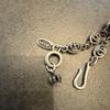 Used Justin Davis Shield Pendant Crown Chain