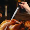 BBQ Meat Syringe Marinade Injector Turkey Chicken Syringe with Stainless Steel Needles Brush Sauce Injection Kitchen Tools