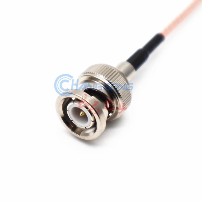 50 Ohm RG174 Adapter Cable: BNC Male To SMB Female, BNC-J To SMB-K, 50-1.5 Connector