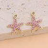 10Pcs Silver Plated Crystal Starfish Charms Pendant For Jewelry Making Bracelet Necklace Earrings Accessories Diy Craft 18X13Mm