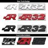Car Metal SR Logo Front Grille Badge Emblem Rear Trunk Decals Sticker For SR32 SR35 SR36 MK4 MK5 MK6