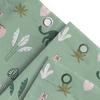 Animal Print Shower Curtain, Cat Design, Green Floral Pattern, Polyester Waterproof Fabric, Modern Bathroom Decor Unique Home Ac