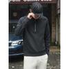 Merino Wool Tencel Lyocell American-Style Light Luxury Half-Zip Stand Collar Sweatshirt for Men, Spring and Autumn Foreign Trade Men's Casual Jacket