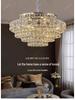 2025 Romantic Crystal Petal Chandelier - Cream Style, Warm Luxury for Living Room/Bedroom