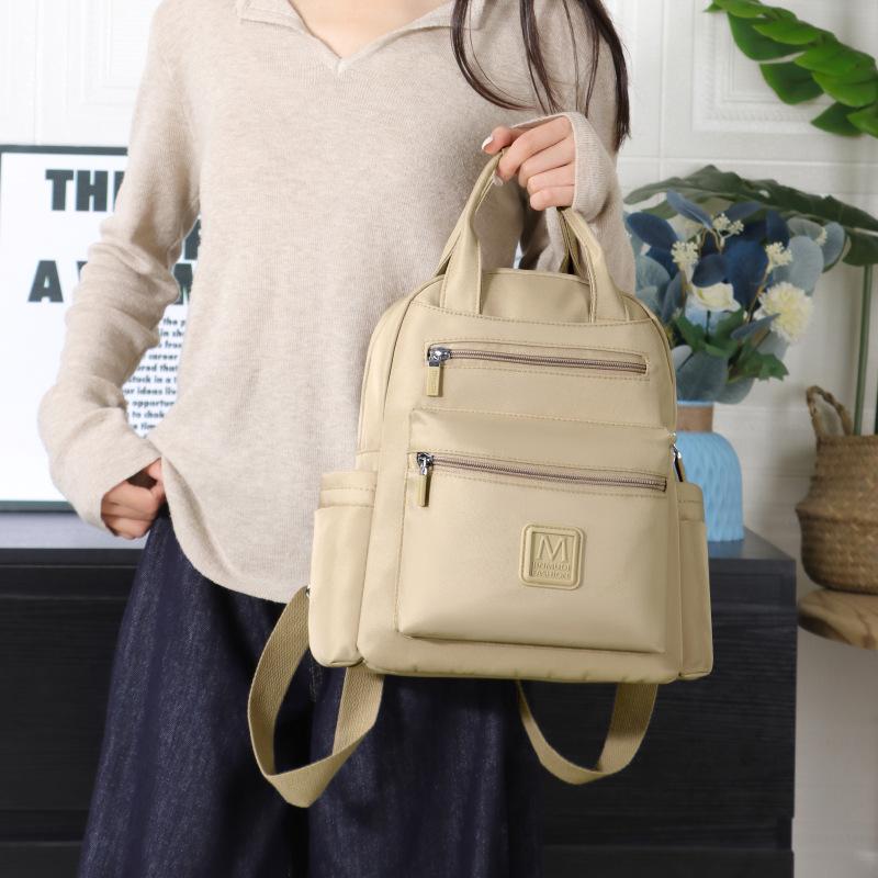 Nuovo Zaino da Donna Multifunzionale Zaino Color Caramella Grande Capacità Zaino Idrorepellente Borsa a Mano Borsa da Pendolare