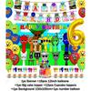Hot Game-Incredibox Sprunki Kids Birthday Party Balloon Banner Background Cake Topper Decoration Baby Boy Party Supplies Gifts