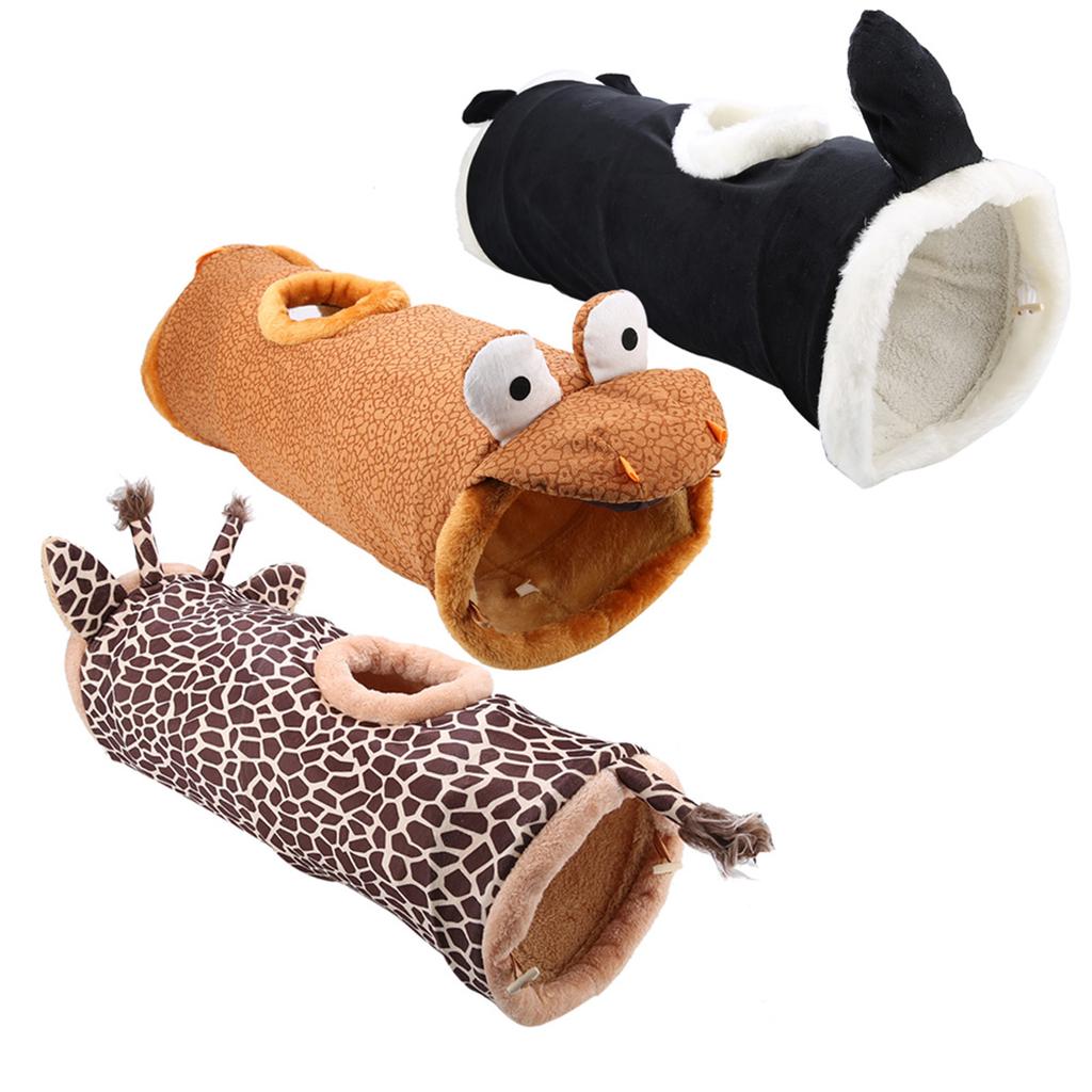 Pet Cat Tunnel Toy Portable Tunnel Safe Portable Folding Collapsible Fabric Tunnel for Pet Cat Dog Rabbit Pet Supplie