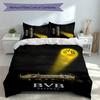 3pcs Borussia Dortmund Duvet Cover Set, Includes 1 Duvet Cover and 2 Pillowcases,Skin-Friendly&Comfortable Fabric,Suitable Bedding Sets