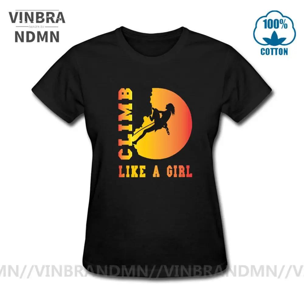 Vintage Rock Climbing T Shirt Unisex Mountain Climber Tshirt Climb Like A Girl Tshirt Slim Fitness Rock Climb Tee Shirt Camiseta