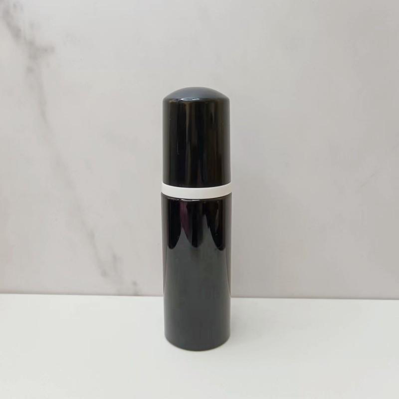 30ml Black Press-Type PET Foaming Facial Cleanser & 60ml Mousse Dispensing Bottle