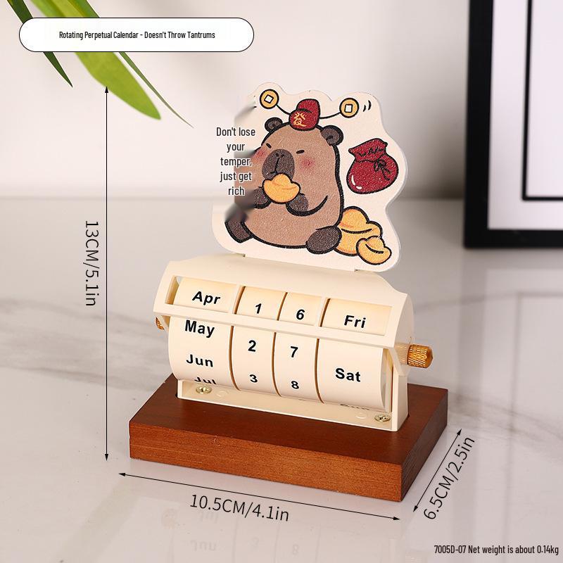 Verstelbare Roterende Eeuwigdurende Bureaukalender - Bureauornament en Home Office Decoratie.