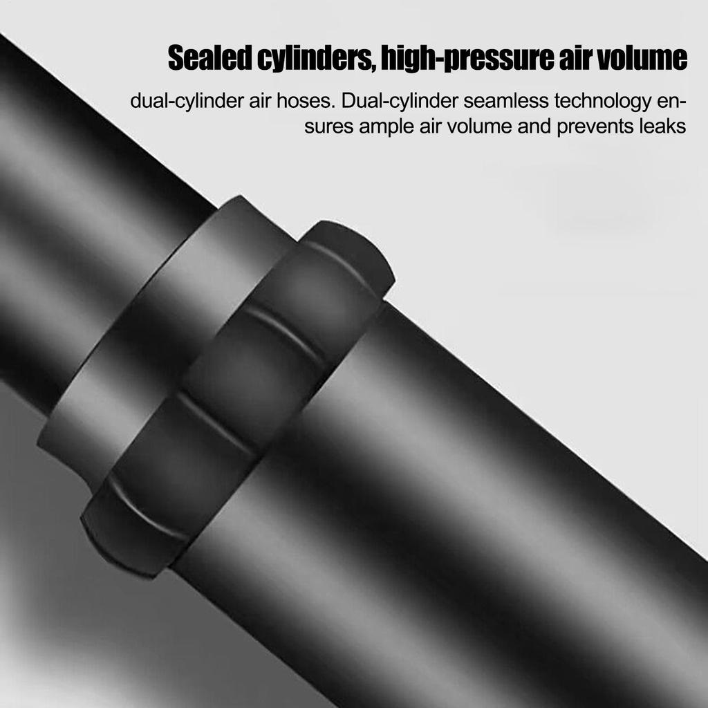 Bike Foot Pump Lightweight Car Foot Pump With Pressure Gauge Portable Bike Tire Compressor For Electric Pickup Automotive Sedan